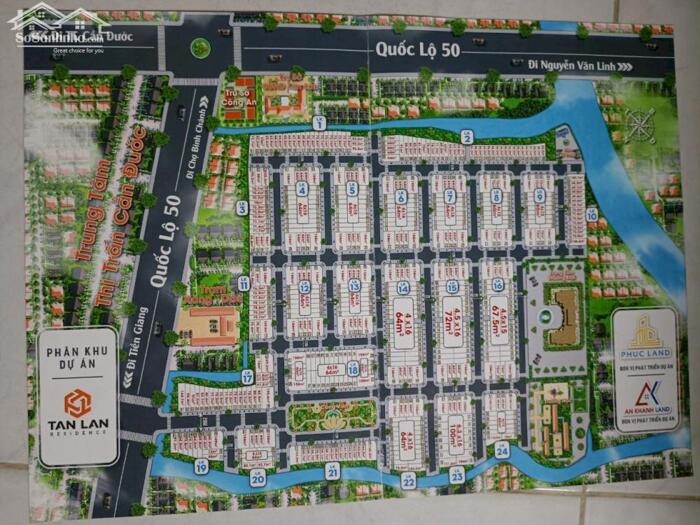 Hình ảnh Chủ cần bán gấp nền đẹp 64m2 kdc Tân Lân Residence giá đầu tư 750tr 5