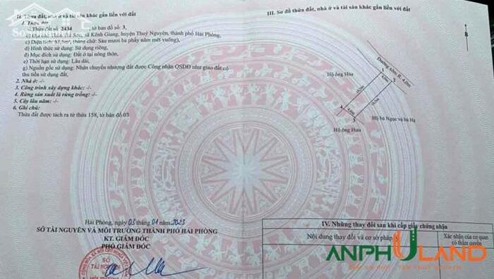 Hình ảnh Cần bán lô đất đẹp tại TDP Trà Sơn, Phường Lưu Kiếm ( xã Kênh Giang), TP Hải Phòng 3