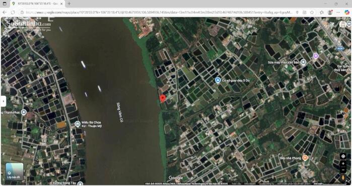 Hình ảnh Đất thổ 609m2 mt view Sông Vàm Cỏ xã Tân Chánh giá rẻ trọn sổ 700tr 2