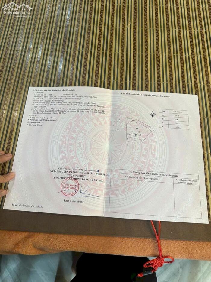 Hình ảnh Bán đất mặt đường kinh doanh xóm Chám, Định Trung, Vĩnh Yên hướng Tây Nam. 3