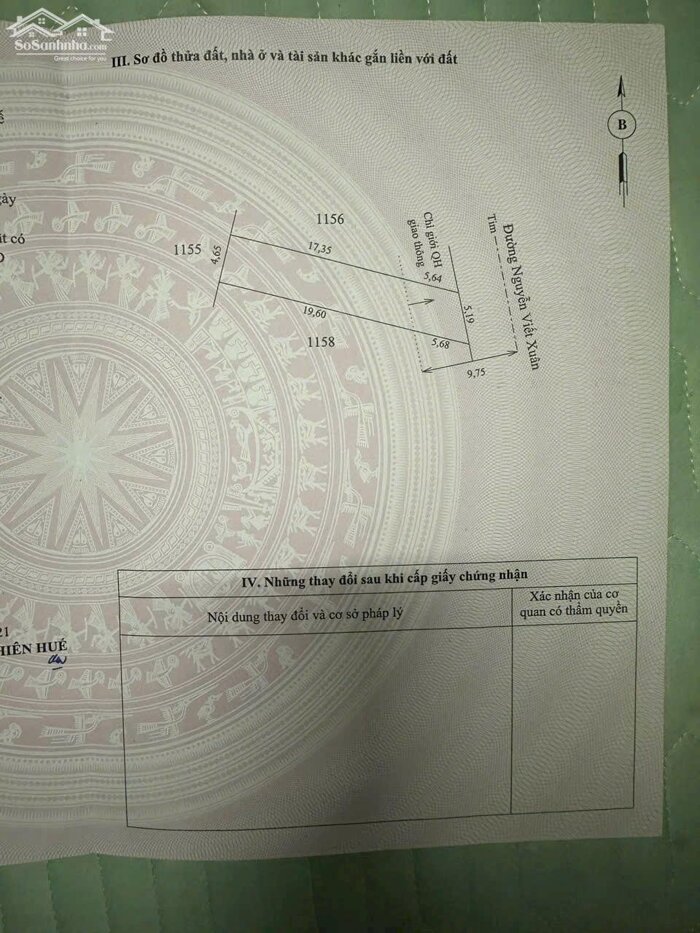 Hình ảnh Mặt tiền Nguyễn Viết Xuân, Thuỷ Phương, Hương Thuỷ, Huế. Giá rẻ chỉ 1,25Tỷ. 4