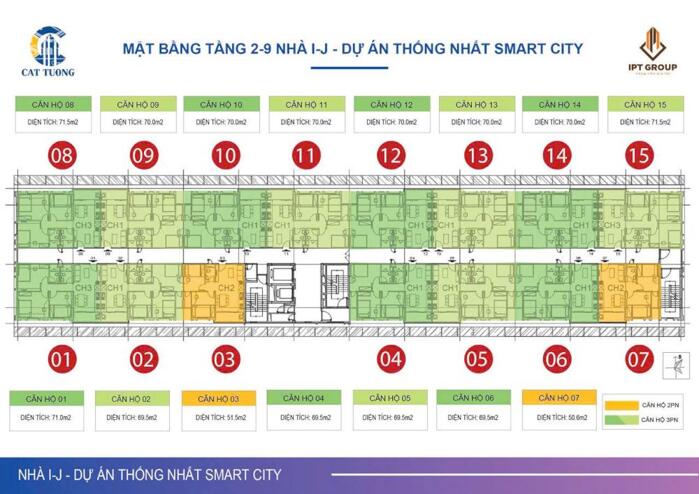 Hình ảnh Bán căn 3 phòng ngủ chung cư Cát Tường, Yên Phong, Bắc Ninh 0977 432 923 0