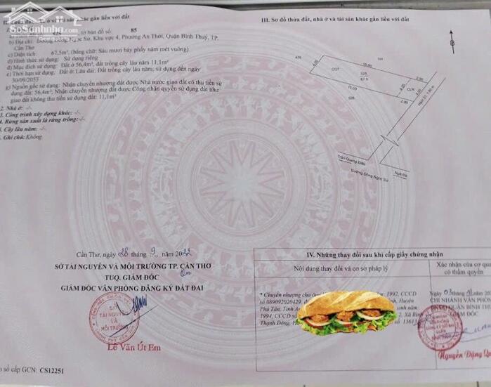 Hình ảnh Bán NỀN Hẻm 31 Đồng Ngọc Sứ, cấp GPXD, xây nhà ở ngay (Hẻm nằm gần Trần Quang Diệu) 4