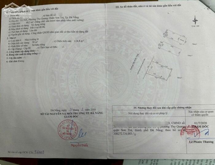 Hình ảnh Mình cần bán nhà 3 tầng mặt tiền10m5 vỉa hè 4m đường Trần Nhân Tông , Phường Sơn Trà ⭐⭐⭐⭐ 1