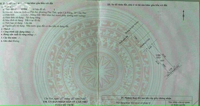 Hình ảnh Nền trục chính kdc phú an giá chưa tới 5 tỷ 0