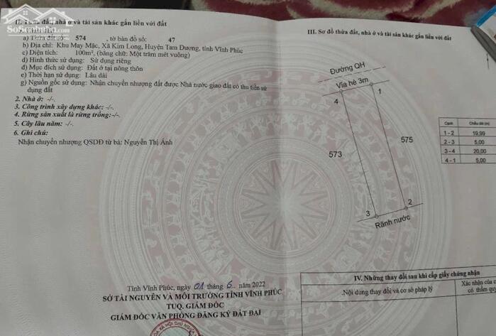 Hình ảnh Bán lô R21 Khu May Mặc, Kim Long, Tam Dương lh_0987673102 1