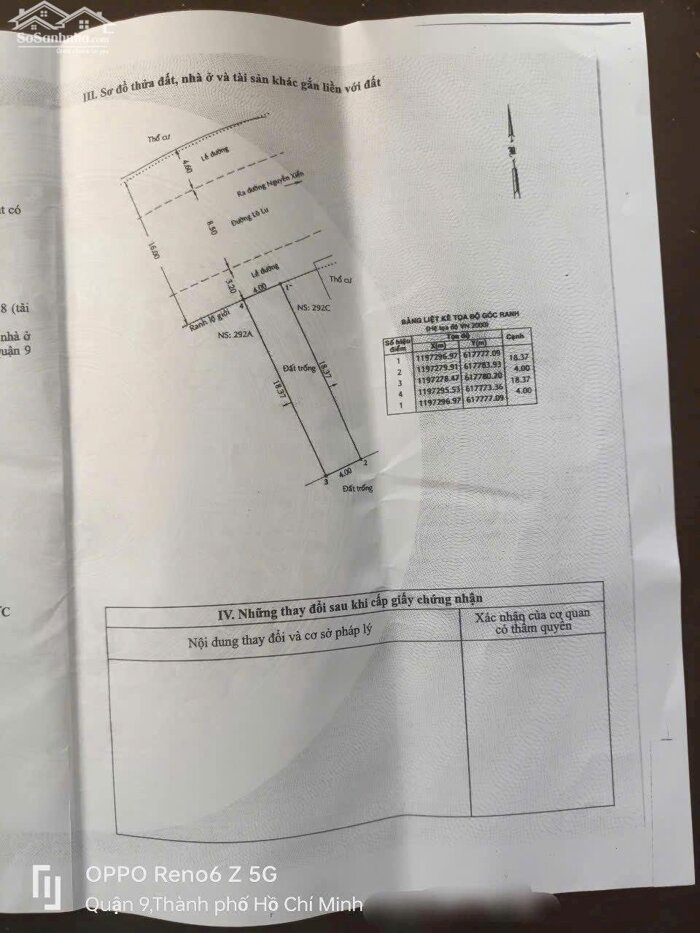 Hình ảnh BDS HVL [NC] 292 Lò Lu Q9 SIÊU RẺ 1