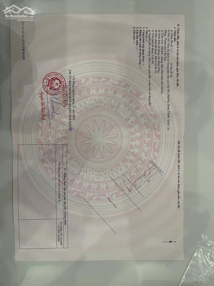 Hình ảnh Nền thổ cư 100m2 hướng đông nam KDC Nam Cần Thơ 1