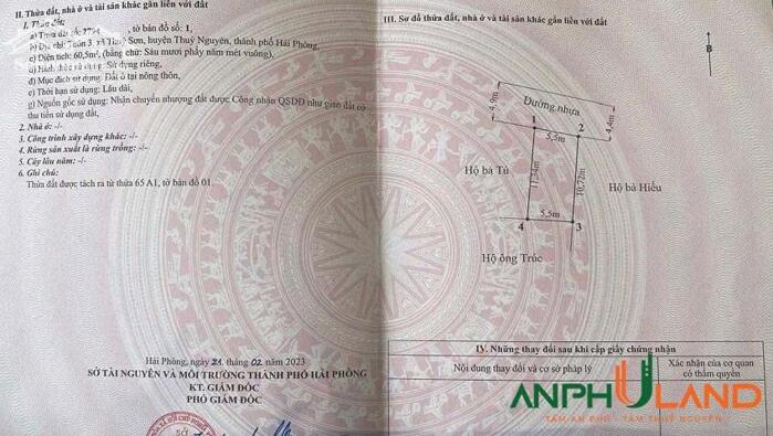 Hình ảnh Siêu phẩm đất đẹp tại phường Thuỷ Nguyên (Thuỷ Sơn), TP Hải Phòng 3