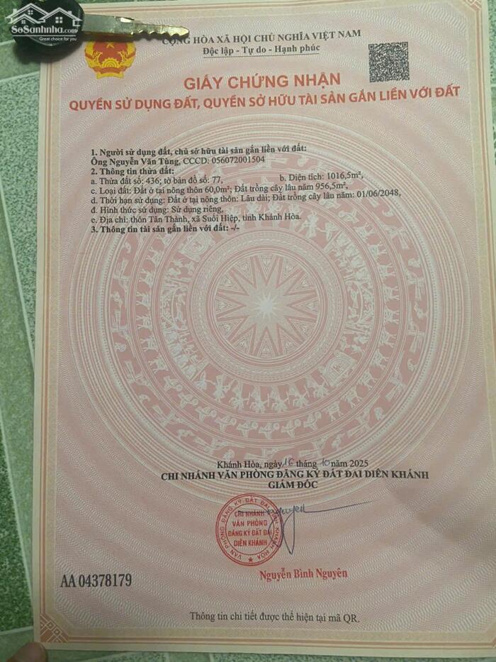 Hình ảnh Bán đất thổ cư suối tiên - ngay hương lộ 39 – 1006m2 0