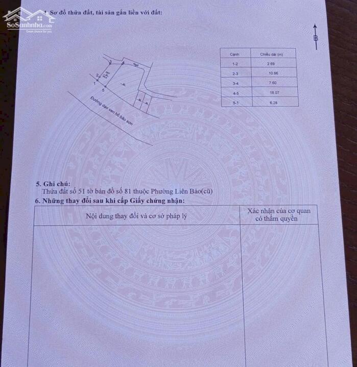 Hình ảnh Bán đất kinh doanh cà phê hoặc quán ăn view hồ Bảo Sơn, Liên Bảo, Vĩnh Yên. 5