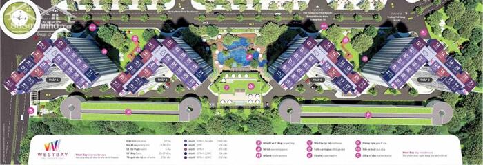 Hình ảnh Bán 1 ngủ+1, 45m2 sử dụng , Tháp A - chung cư West Bay Ecopark - Giá 2 tỷ 850 3