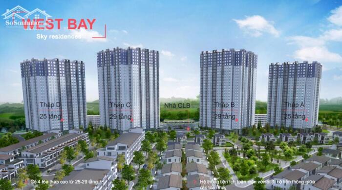 Hình ảnh Giá tốt - Chỉ 60tr/m2 sở hữu căn 3 ngủ , 90m2 sử dụng - Chung cư West Bay Ecopark 1