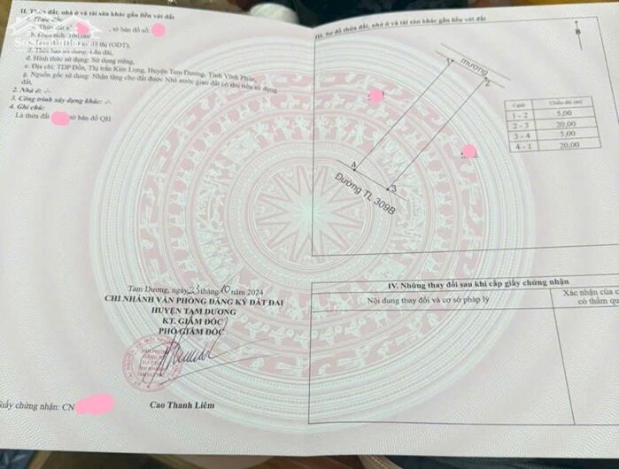 Hình ảnh Bán Đất kinh doanh đẹp mặt đường DT-309b tt Kim long, Tam dương 3