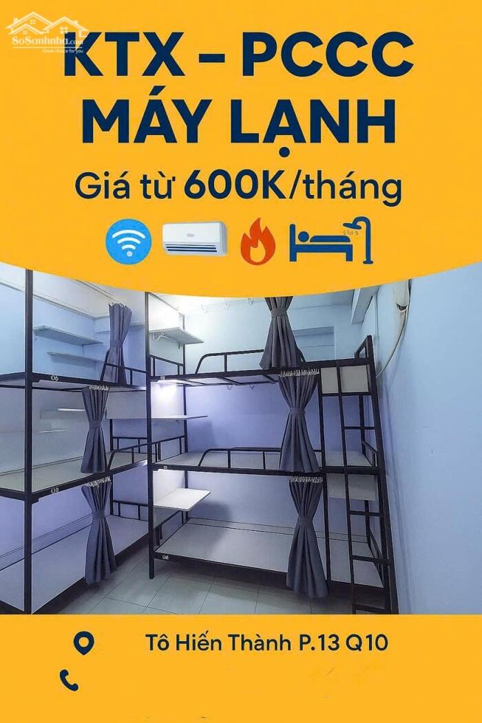 Hình ảnh ️Ký túc xá Quận 10 giá rẻ Bao điện nước uy tính tiện ích Có khắp HCM. 1
