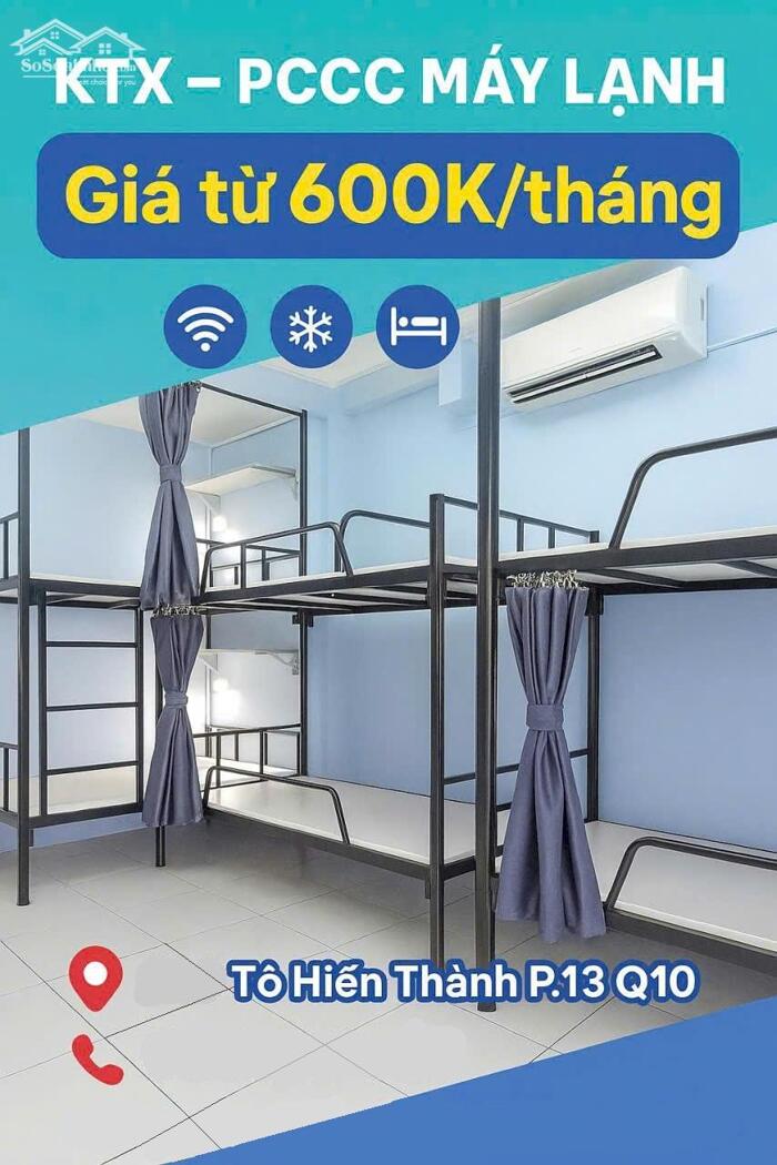 Hình ảnh ️Ký túc xá Quận 10 giá rẻ Bao điện nước uy tính tiện ích Có khắp HCM. 0