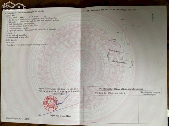 Hình ảnh Đất nền thổ cư mt đường nhựa HL21 xã Phước Tuy mặt bằng kinh doanh giá rẻ 1 tỏi 7 3