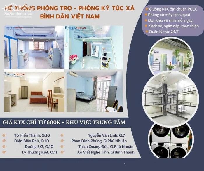 Hình ảnh ️Ký túc xá Quận 11 giá rẻ Bao điện nước uy tính tiện ích Có khắp HCM. 9