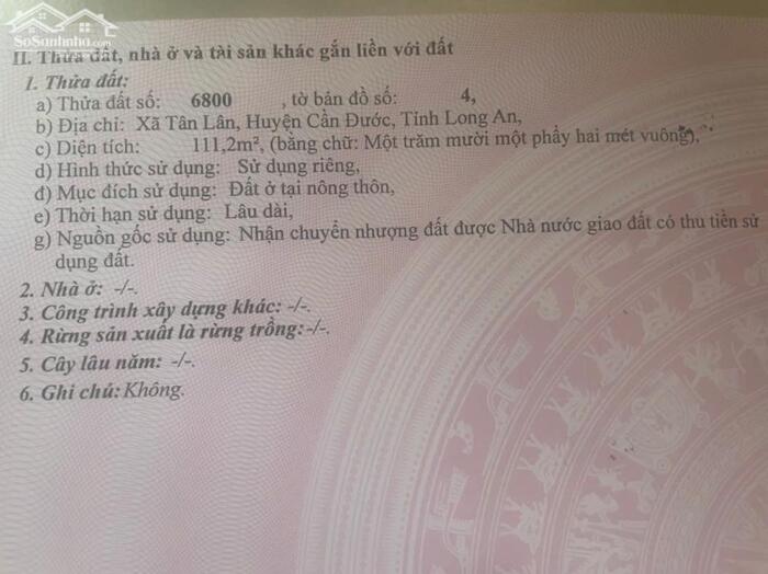 Hình ảnh Chủ cần bán gấp nền 111m2 kdc Tân Lân 5 Hiệp giá rẻ đầu tư 4