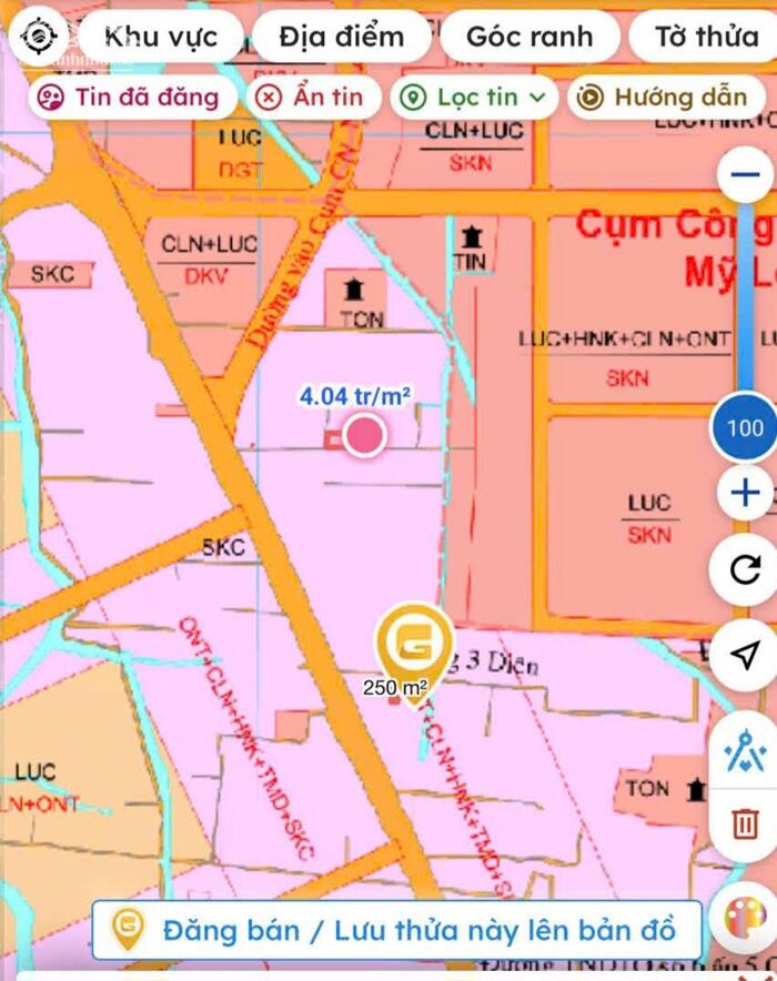 Hình ảnh 250tr b.á.n đất thổ cư sát bên QL50 – cầu Mỹ Lợi, TP Gò Công, Tiền Giang cũ 5