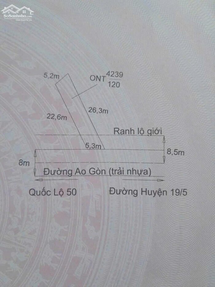 Hình ảnh Đất thổ cư mt đường nhựa 8m Ao Gòn 120m2 giá đầu tư 950tr 3