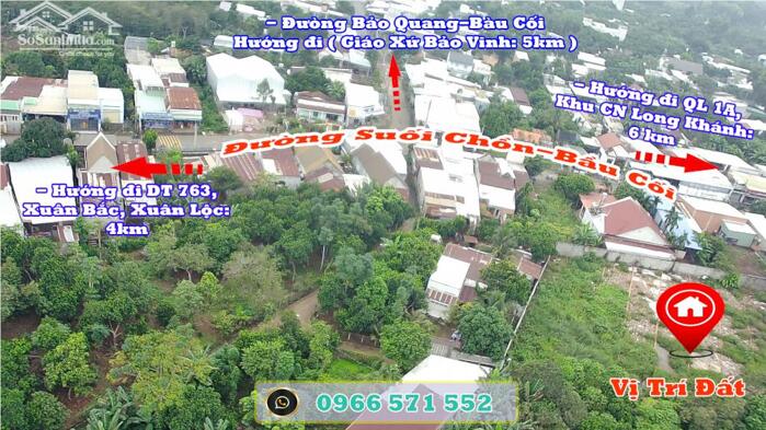 Hình ảnh Bán đất thổ cư sau chợ Bầu Cối, P Bảo Vinh. Đồng Nai. Giá chỉ 4,9 tr/1m2 1