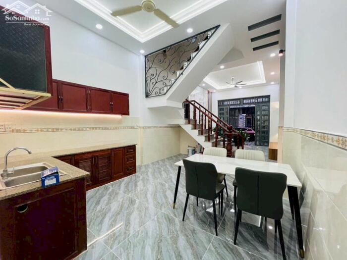 Hình ảnh Bán Nhà đẹp full nội thất mới, 4x14m, 3 tầng, 4PN, HXH 7m Thạnh Lộc 57 giá hơn 4Tỷ 8