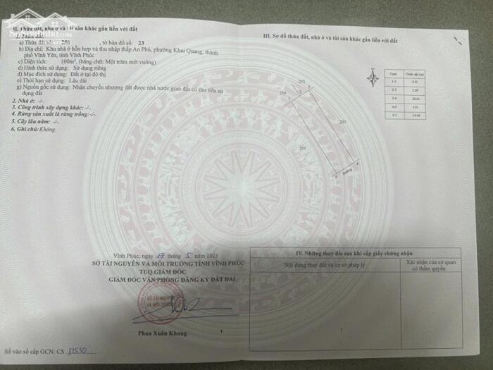 Hình ảnh Bán lô 100m2 chân Chung cư An Phú, Khai Quang kinh doanh sầm uất 3