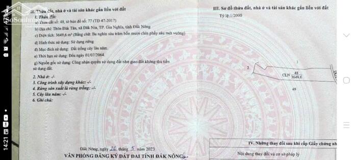 Hình ảnh 3,6 sào phường Đông Gia Nghĩa giá chỉ 600tr 2