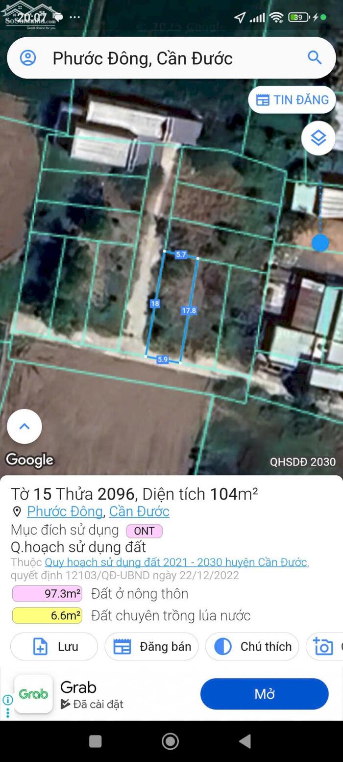 Hình ảnh Nền thổ mt xe hơi 104m2 xã Tân Lân ngon bổ rẻ 550tr 5