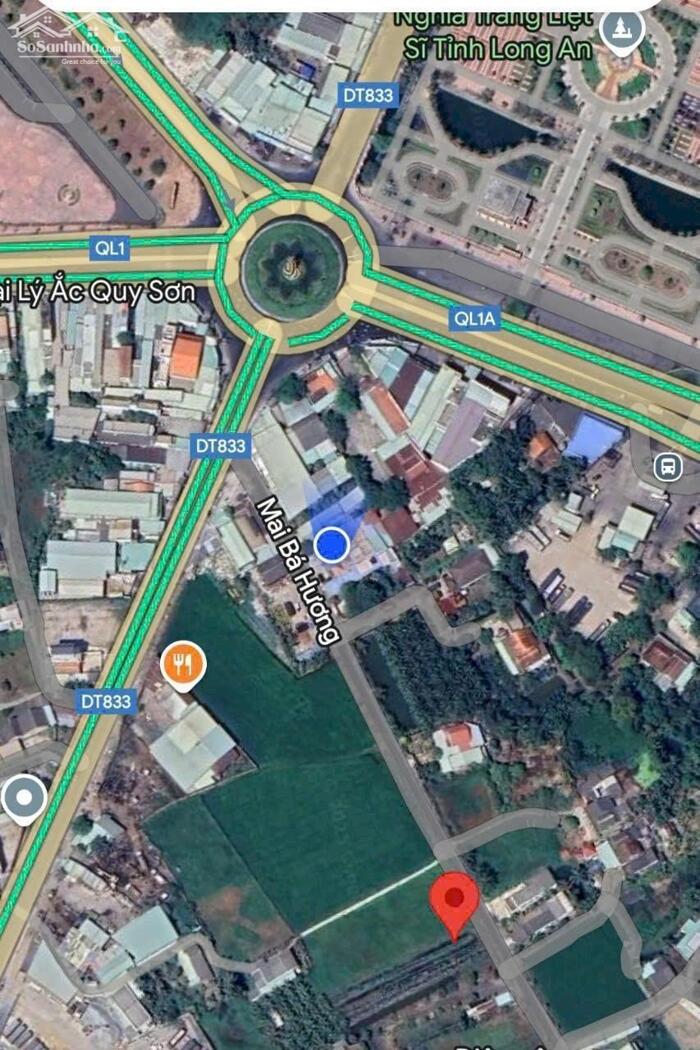 Hình ảnh 1 công đất Mt đường Mai Bá Hương gần vòng xoay P5 TP Tân An 3