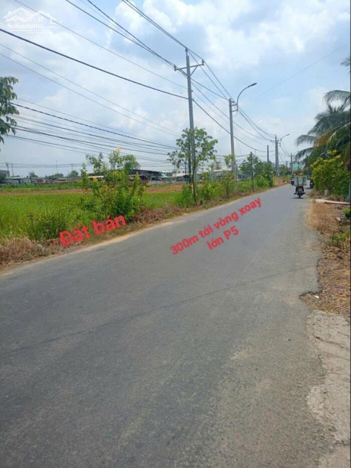 Hình ảnh 1 công đất Mt đường Mai Bá Hương gần vòng xoay P5 TP Tân An 1