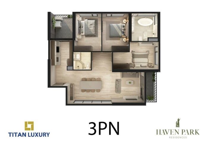 Hình ảnh Bán 3 ngủ, 100m2 sử dụng - chung cư Haven Park Ecopark ,căn góc view thoáng - 7 tỷ 0