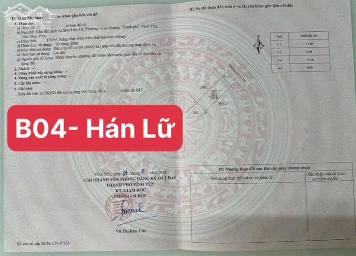 Hình ảnh Bán lô B4 Dịch Vụ Hán Lữ, Khai Quang kinh doanh đẹp lh_0987673102 2
