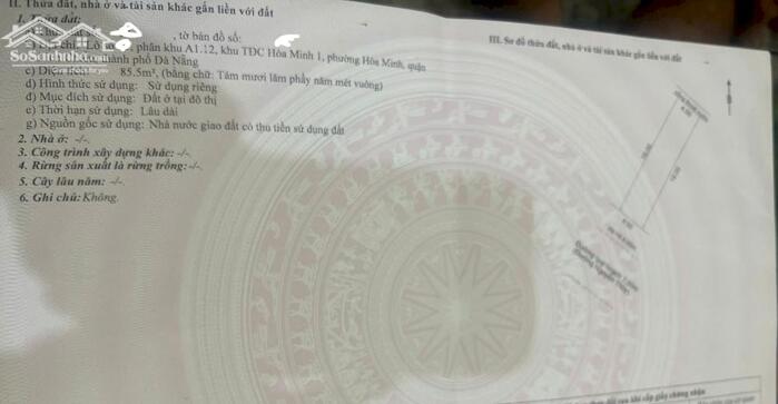 Hình ảnh Cần bán lô đất MT đường Nguyễn Thuý. Đà Nẵng. 2