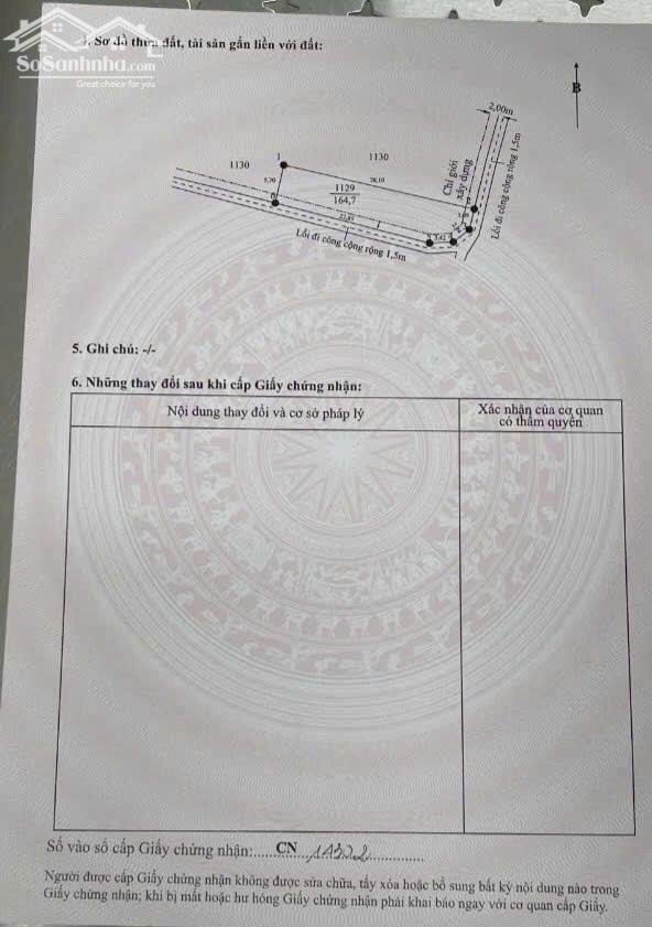 Hình ảnh Bán đất tặng nhà cấp 4 mới lô góc 2 mt đường 165m2 xã Long Hựu giá rẻ 600tr 4