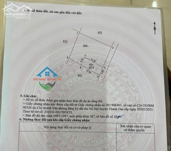 Hình ảnh Bán đất Bình Minh Thanh Oai, ngõ ô tô thông, Sát đấu giá Mả Tre, tài chính nhỏ 2