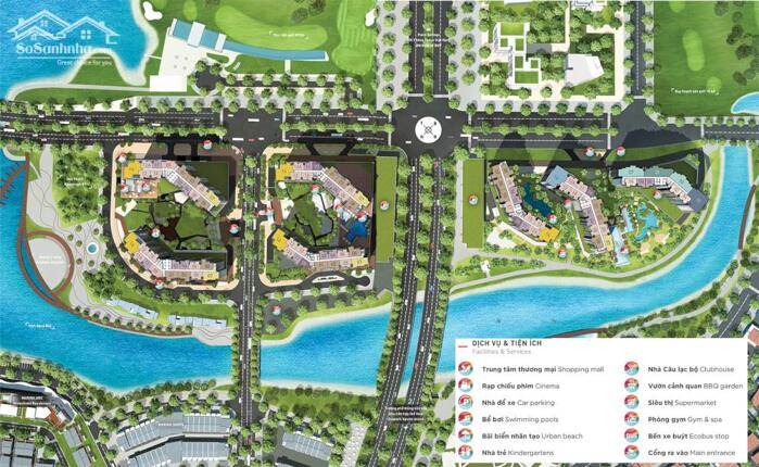 Hình ảnh RẺ NHẤT THỊ TRƯỜNG - Bán 2 ngủ 2 vệ sinh , chung cư Aqua Bay Ecopark - Giá 4 tỷ 390 2