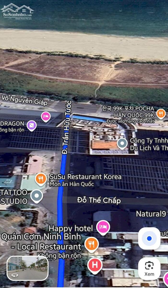 Hình ảnh Chính chủ bán lô đất mặt tiền đường 10m5 Trần Hữu Tước , Phường Sơn Trà , TP. Đà Nẵng ⭐⭐⭐⭐⭐ 0