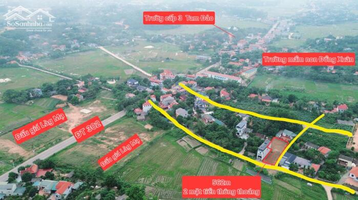 Hình ảnh Bán đất rộng Tam đảo, Vĩnh phúc. Siêu phẩm viu cánh đồng - nhìn đỉnh núi Tam đảo tuyệt đẹp 1