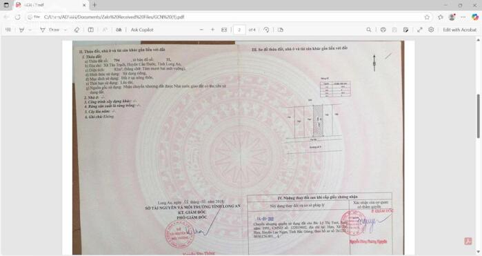 Hình ảnh Hàng ngộp giá rẻ đầu tư 82m2 kdc Nam Phong Dargon xã Tân Trạch xả lỗ 650tr 5
