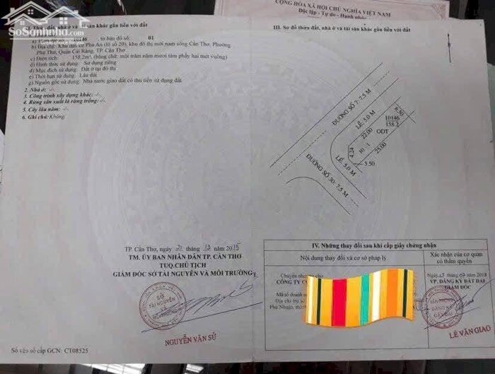 Hình ảnh BÁN NỀN VỊ TRÍ ĐẸP (6.5X25) KẾ CHỢ PHÚ THỨ GÓC 2 MẶT TIỀN KDC 586 CẦN THƠ 1