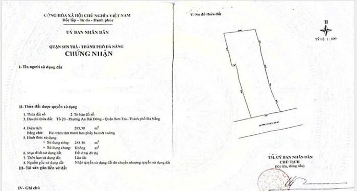 Hình ảnh Chính chủ gửi bán lô đất Mặt Tiền Lê Hữu Trác,Sơn Trà.Đà Nẵng 1