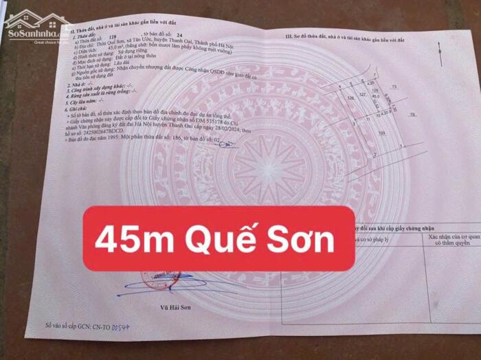 Hình ảnh Bán đất Tân Ước Thanh Oai, Gần KCN Tân Ước, giá 2,x tỷ 1