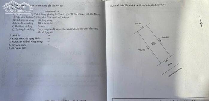 Hình ảnh Đất Lý Thánh Tông - View sông Sặt - TP Hải Dương 0