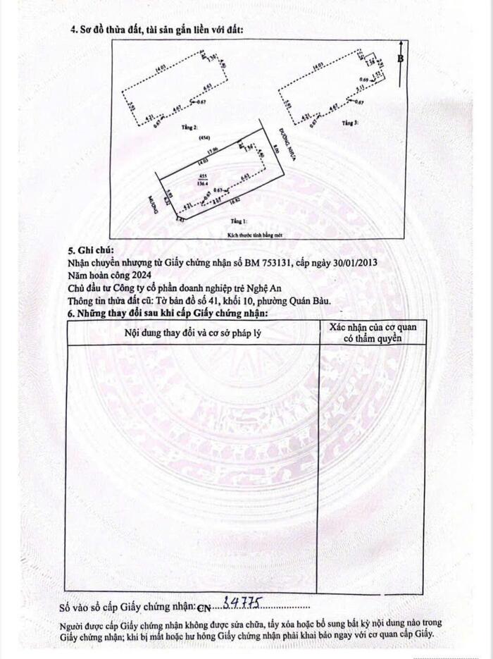 Hình ảnh Bán Nhà xây thô 136m2 căn góc 3 mặt tiền dự án Yên Hoà, Quán Bàu, TP Vinh 1