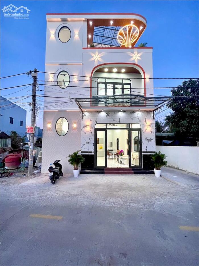 Hình ảnh Bán Nhà 1 Trệt 2 Lầu Sân thượng Góc 2 Mặt tiền Bờ kè Cái Sơn - Kế Chợ Nổi, P.An Bình, TP.Cần Thơ 0