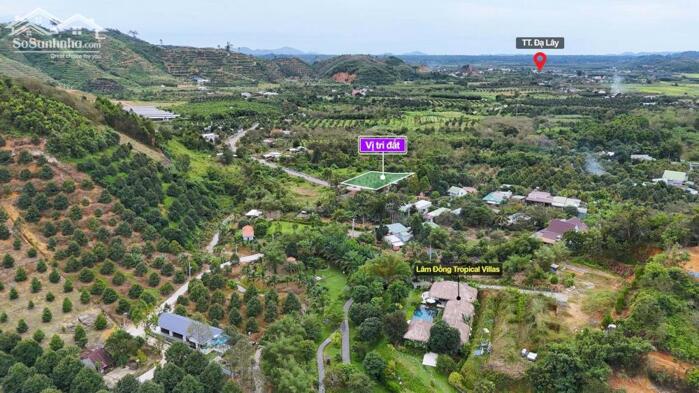 Hình ảnh Đạ tẻh- Lâm Đồng mặt tiền nhựa 18m dt 330m2 sẵn hơn 100m2 thổ cư kdc phát triển vườn rào kiên cố sẵn sầu riêng trên đất 2