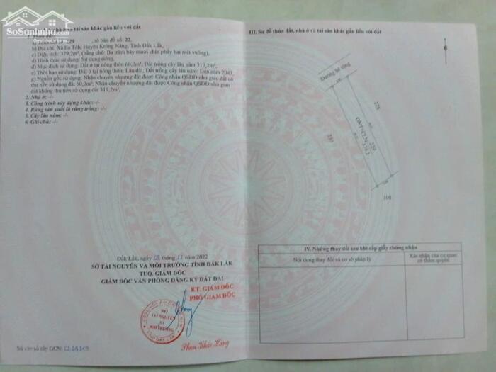 Hình ảnh Ea Tosh- Krông Năng- Đắk Lắk dt 8*48m sẵn 60m2 thổ mặt tiền đường bê tông kdc bàn cờ thông các hướng chỉ 4xxtr 2