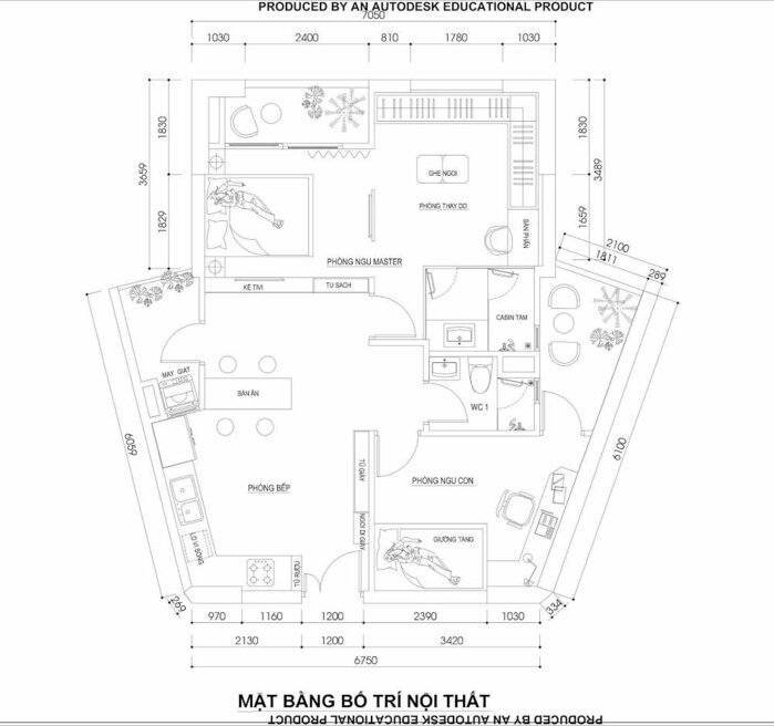 Hình ảnh Bán nhà Chung cư CT2 Hoàng Cầu, 2 ngủ 2WC, 3 ban công thoáng mát, nội thất đầy đủ, dân trí cao, an ninh tốt 5